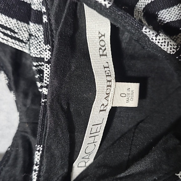 RACHEL Rachel Roy Black Gray Dress Size 0 - Picture 4 of 12